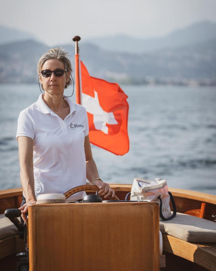 Grand Hotel Campione Campione d'Italia Exterior photo A Swiss woman on a boat