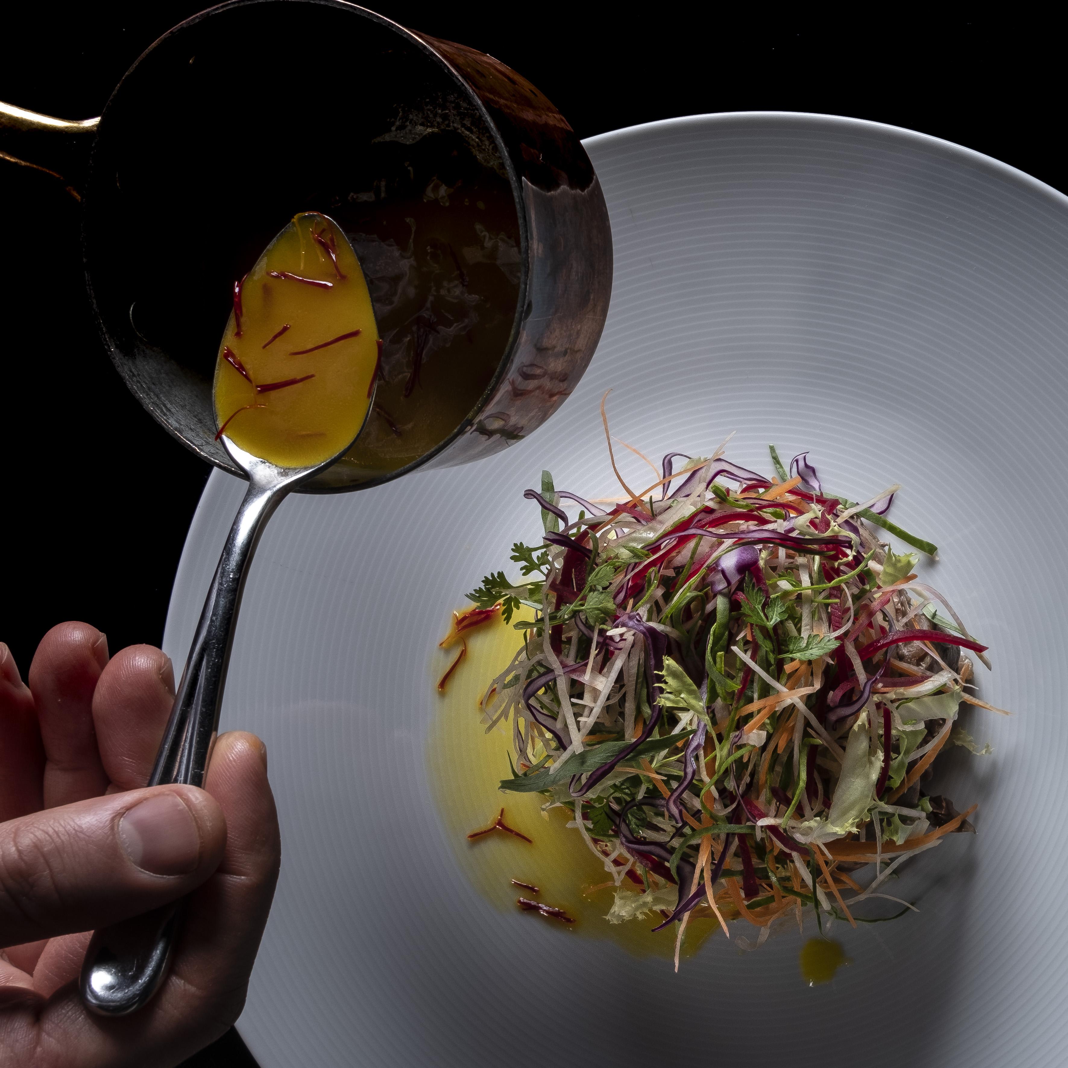 Grand Hotel Campione Campione d'Italia Exterior photo Saffron being drizzled over a salad