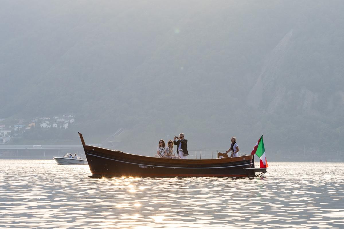 Grand Hotel Campione Campione d'Italia Exterior photo A gondola on Lake Como